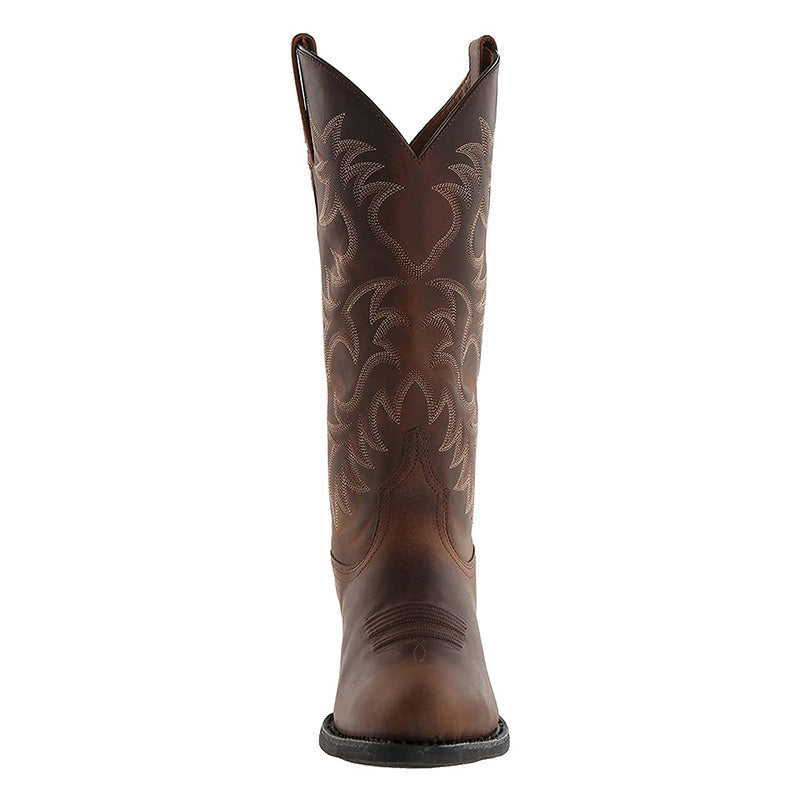 Stijlvolle heren cowboylaarzen in zwart, geschikt voor diverse gelegenheden.