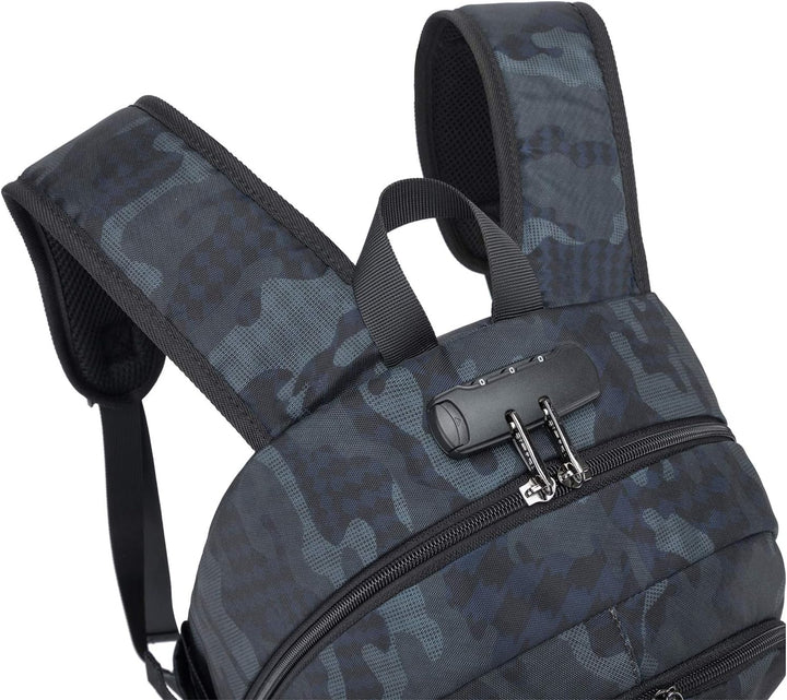 Unisex reisrugzak met grote capaciteit en anti-diefstal functies, perfect voor reizen, zwart.