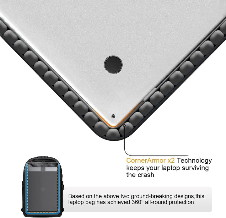 Anti-diefstal reisrugzak met USB, zwart, geschikt voor laptops tot 17 inch en veel bagage.
