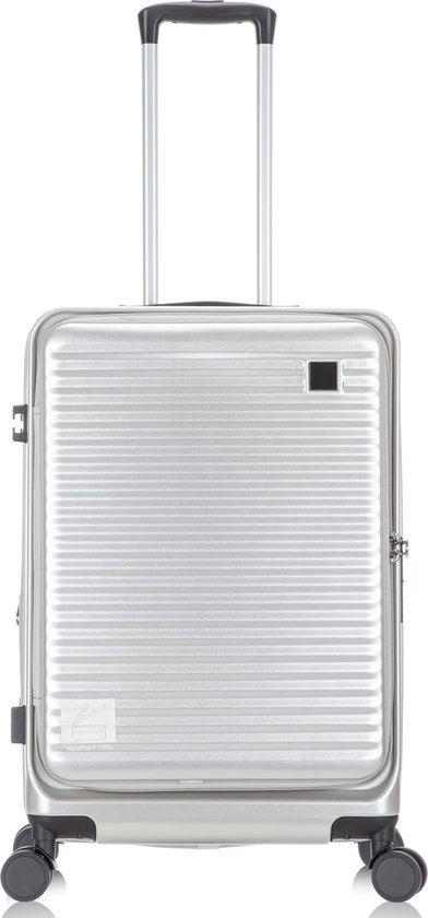 Complete hardshell koffer met laptopvak, TSA slot, 360° wielen, ideaal voor veilige bagage.