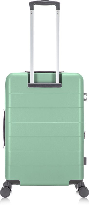 Veilige hardshell reiskoffer met TSA slot en laptopvak, perfect voor zorgeloos reizen.