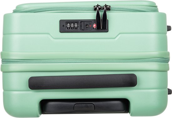Essentiële reisaccessoire: hardshell koffer met laptopvak, 360° wielen en TSA slot.