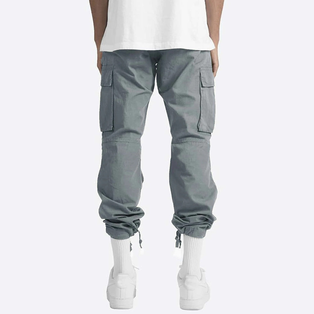 Groene heren cargobroek, een stijlvolle en comfortabele casual broek voor elke man.