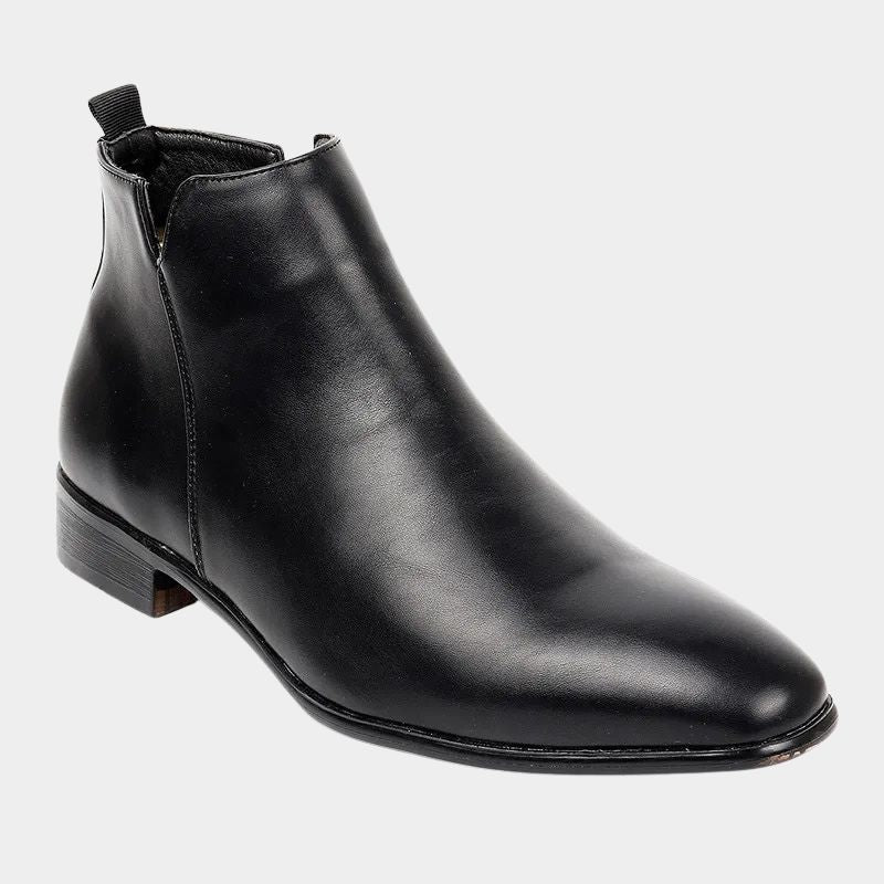 Zwarte heren chelsea boots met rits, ideaal voor smart casual outfits en comfort.