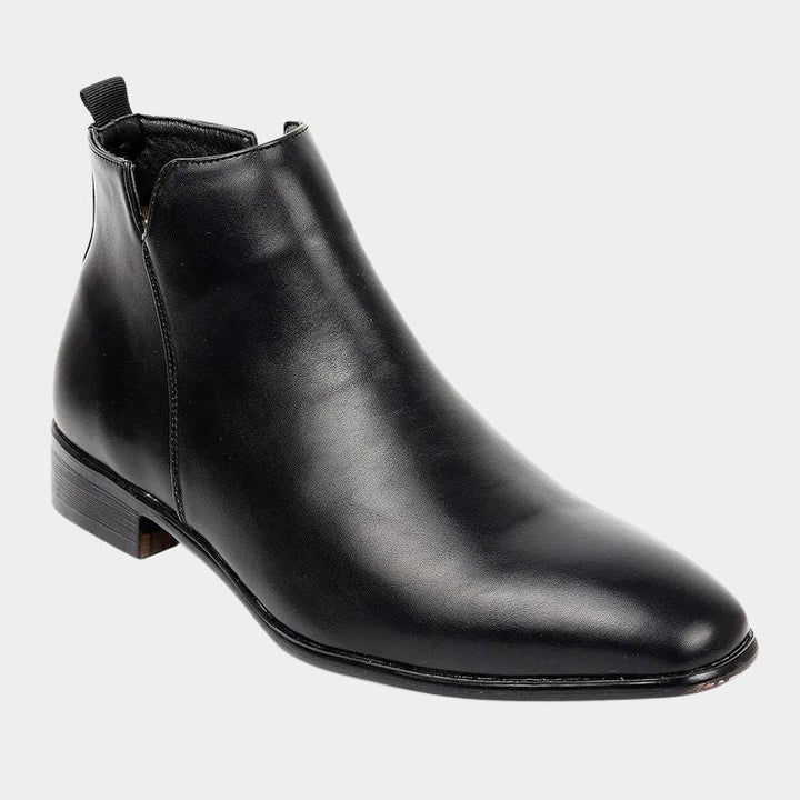Zwarte heren chelsea boots met rits, ideaal voor smart casual outfits en comfort.