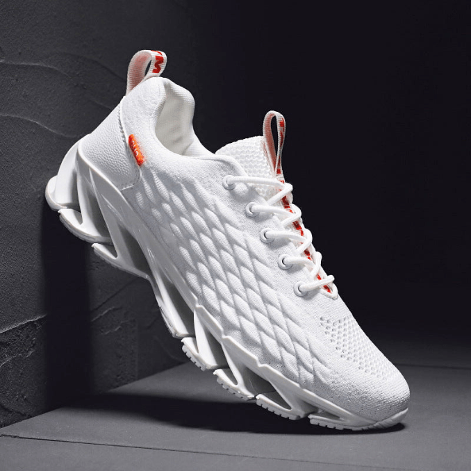 Rode Jordan loopschoenen voor heren met ademende mesh en veerkrachtige zolen, ideaal voor hardlopen en sportactiviteiten voor comfort en ondersteuning.