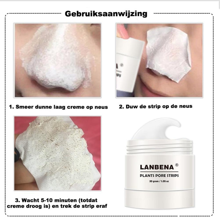 Pakje Zwarte Punt Verwijderaar Strips, speciaal ontworpen voor het verwijderen van mee-eters en onzuiverheden op de neus.