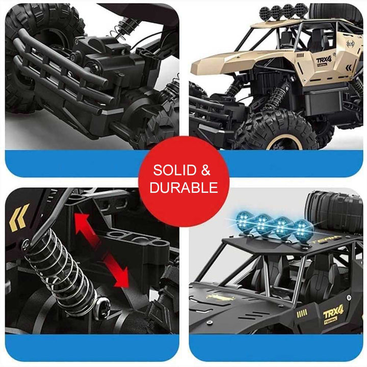 Monster truck speelgoed 6x6, een snelle RC auto geschikt voor elk terrein, 2.4GHz voor stabiele controle.