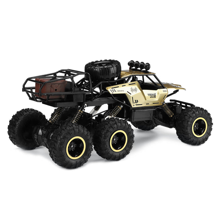 Stoere RC auto 6x6 monster truck met hoge snelheid en 2.4GHz, ontworpen voor extreme off-road prestaties.