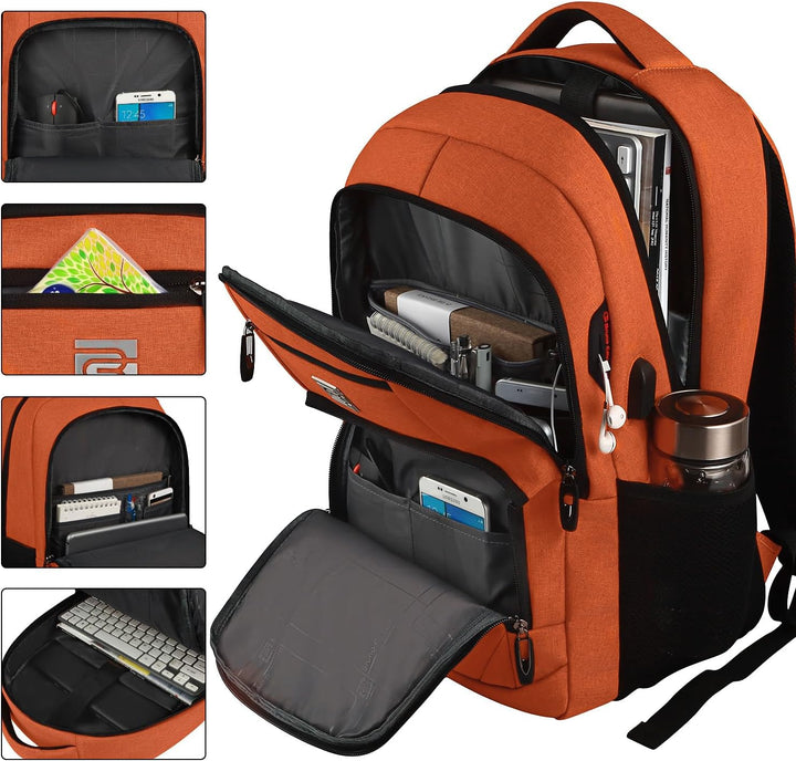 Minimalistisch design anti-diefstal laptop rugzak, met alle slimme functies.