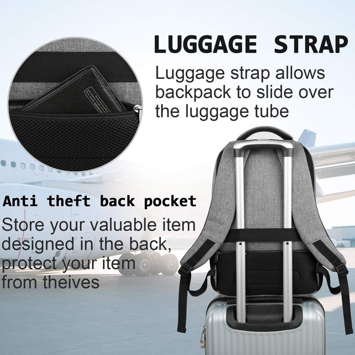 Organiseer je leven met deze slimme laptop rugzak, anti-diefstal en USB-geïntegreerd.
