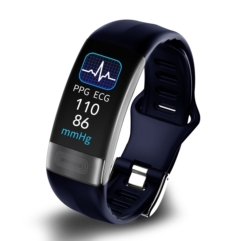 Gezondheidstracker met geïntegreerde ECG-functie en 24/7 hartslagmeter voor complete welzijnsanalyse.