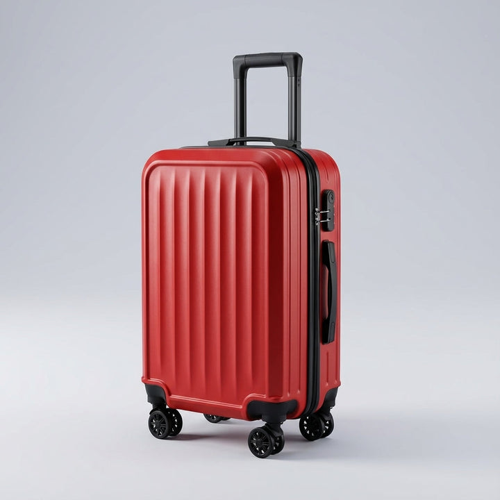 Duurzame geribbelde Traveon reiskoffer, perfecte hardcase bagage voor elke reis.
