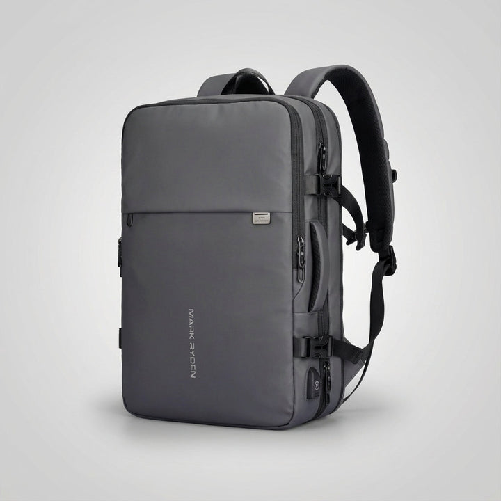 Georganiseerde reisrugzak met veel vakken en laptoptas functie. De veelzijdige Safepackr backpack voor elke reis.