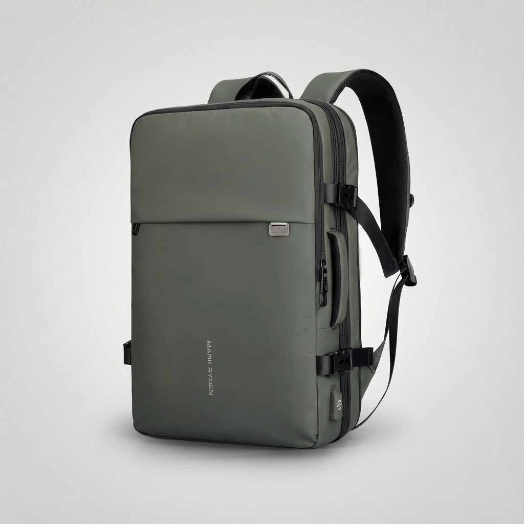 Comfortabele Safepackr reisrugzak. Uitbreidbare, waterdichte backpack met laptoptas, perfect als handbagage.