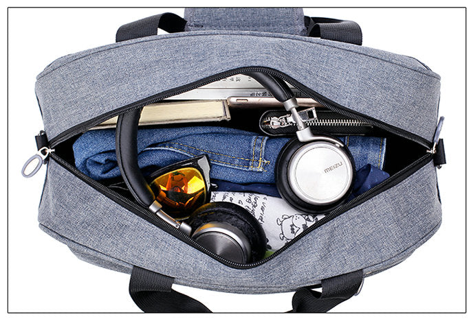 Compacte handbagage tas, om te bouwen tot rugzak. Geschikt voor korte trips & weekendjes weg.
