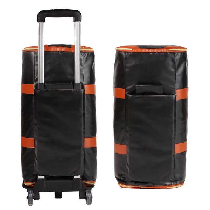 Opvouwbare weekendtas GlideTote met stevige handvatten en uitschuifbare trolleygreep.