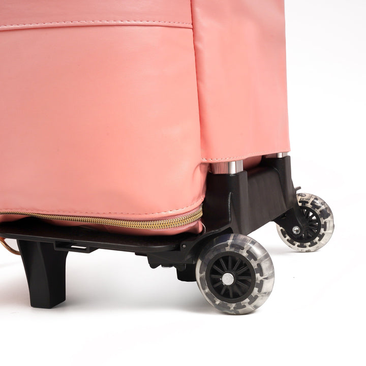 Unisex GlideTote bagage met ritssluiting en externe vakken, geoptimaliseerd voor reizen.