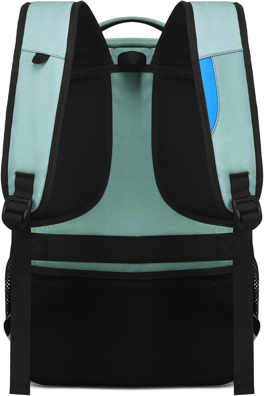 Lichtgrijze unisex schoolrugzak, duurzaam, waterbestendig en met USB-laadfunctionaliteit.