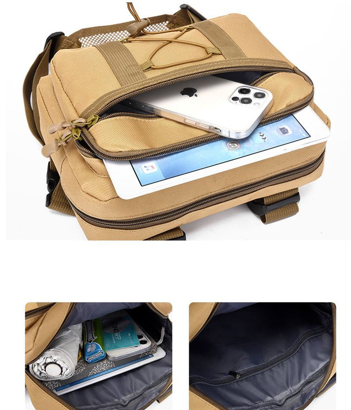 Veelzijdige waterbestendige borsttas voor reizen en outdoor sporten. Geschikt voor je essentials.