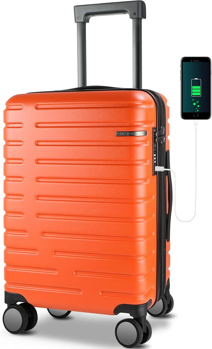 Compacte uitbreidbare koffer, ideaal voor vliegtuigreizen met TSA-slot.