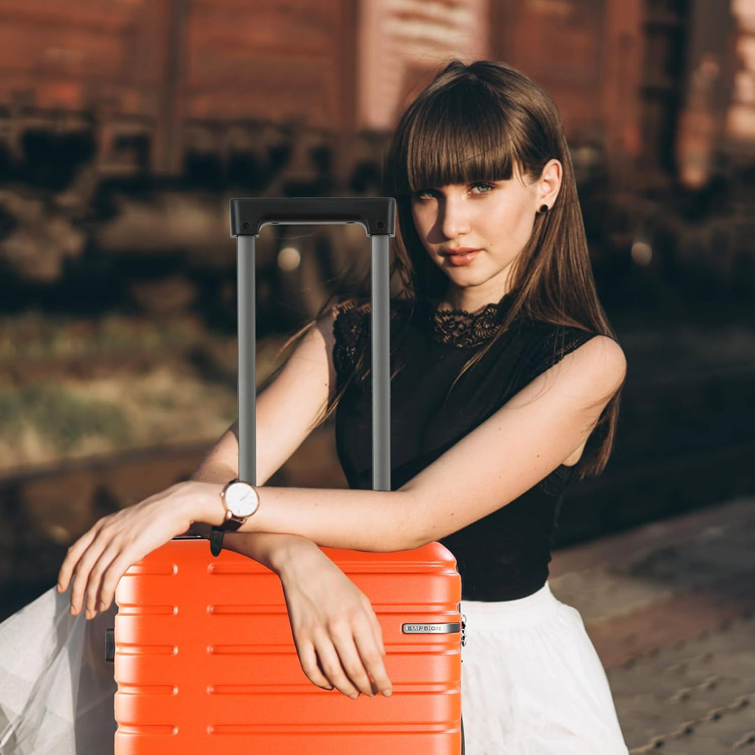 Uitbreidbare harde koffer, perfecte reisbagage voor korte trips.