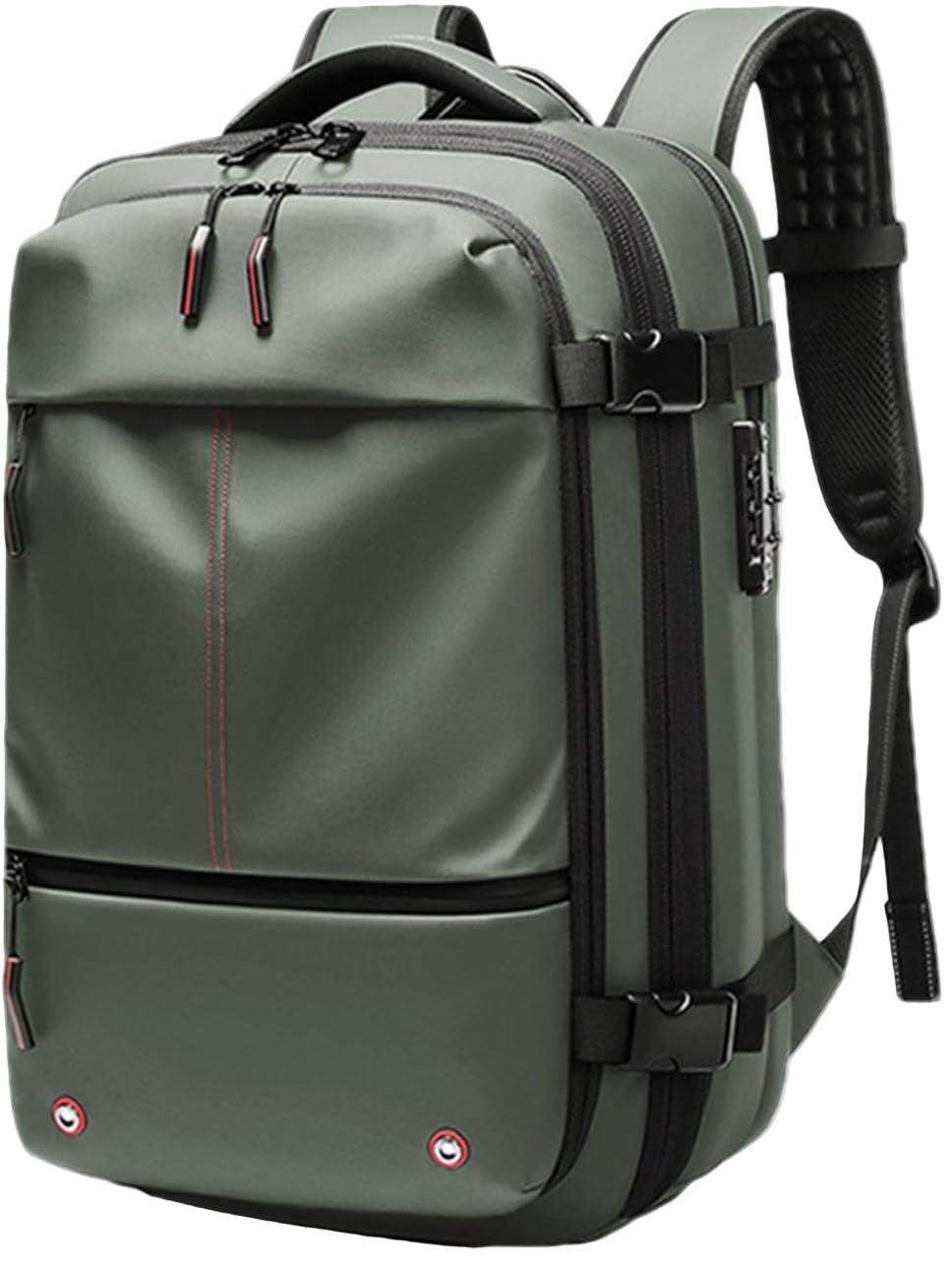 Praktische 60L unisex reisrugzak met vacuümfunctie en organizer, waterdicht en uitbreidbaar voor al je spullen.