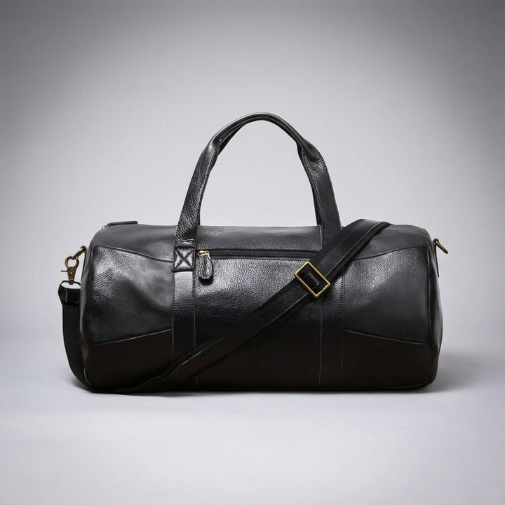 Gripwell ruime weekendtas / reistas in zwart, unisex design met comfortabele schouderband voor onderweg.