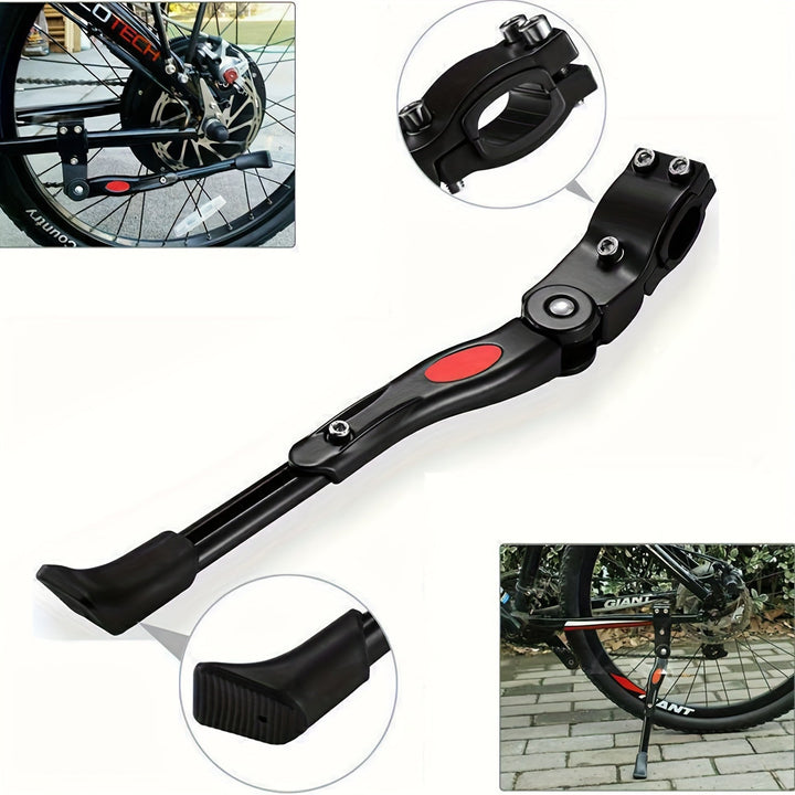 Duurzame aluminium fietsstandaard, verstelbaar voor 24-29 inch wielen. Essentieel fietsaccessoire.