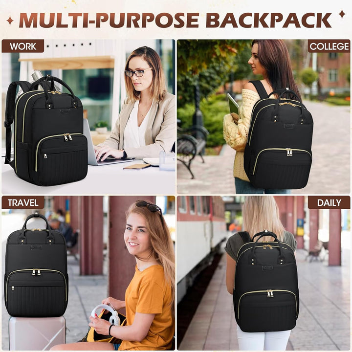 Veilige antidiefstal laptop rugzak (15.6"), waterdicht en comfortabel voor dagelijks gebruik of reizen.